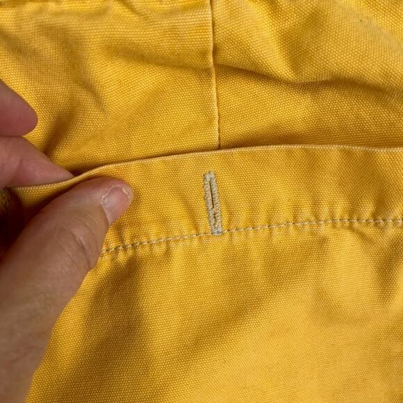 Vintage Polo Jeans Co. Shorts Mens Large Yellow RL-67 Button Fly Boating Baggy - Picture 6 of 13